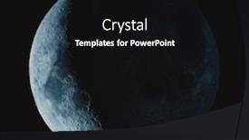  Presentation with natural elements - Audience pleasing presentation theme consisting of half-moon-background-the-moon backdrop and a black colored foreground