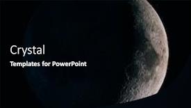  Presentation with natural elements - Presentation with half-moon-background-the-moon background and a black colored foreground