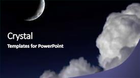  Presentation with moon - PPT layouts consisting of half moon6 background and a black colored foreground