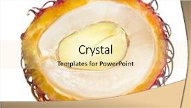  Presentation with rambutan - Amazing slides having half of a rambutan backdrop and a blonde colored foreground