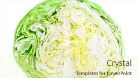  Presentation with iceberg - Audience pleasing PPT layouts consisting of fresh green iceberg lettuce backdrop and a soft green colored foreground
