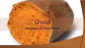 Presentation with sweet potato - Cool new PPT layouts with half of sweet potato backdrop and a red colored foreground