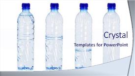  Presentation with bottles - Amazing theme having half plain - different water levels in plastic backdrop and a sky blue colored foreground