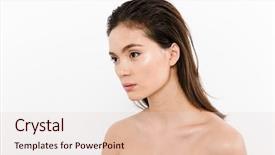  Presentation with woman nude erotic - Cool new presentation theme with half-turn portrait of nude backdrop and a lemonade colored foreground