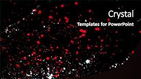  Presentation with drug design - Audience pleasing slide deck consisting of halftone - bright paint splat design backdrop and a black colored foreground