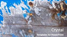  Presentation with rustic old wood texture - Slide deck with halftone - old wood boat texture background and a  colored foreground