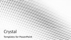  Presentation with speaker - Cool new PPT theme with halftone - television speaker closeup backdrop and a white colored foreground