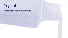  Presentation with toothpaste - Colorful presentation enhanced with halitosis - toothpaste squeezed from tube close-up backdrop and a sky blue colored foreground