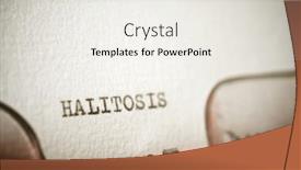  Presentation with halitosis - PPT layouts enhanced with halitosis-word-written background and a white colored foreground