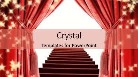  Presentation with awards - Audience pleasing slides consisting of red carpet awards - way to glory backdrop and a coral colored foreground