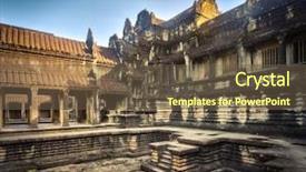  Presentation with cambodia - PPT layouts with hall of thousands buddha background and a tawny brown colored foreground