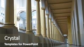  Presentation with hall effect - Beautiful presentation featuring hall with columns and vanishing backdrop and a  colored foreground