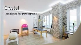  Presentation with pilates - Amazing PPT layouts having modern equipment for pilates backdrop and a light gray colored foreground