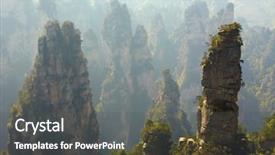  Presentation with china - Slide set consisting of hallenluja - zhangjiajie national park china avatar background and a  colored foreground