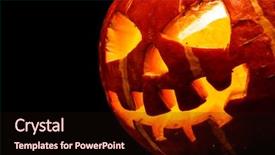  Presentation with black jack - Amazing presentation theme having halloween - old jack-o-lantern backdrop and a wine colored foreground