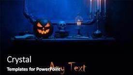  Presentation with witchcraft - Presentation consisting of halloween-background-with-copy-space background and a black colored foreground
