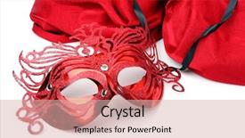  Presentation with masquerade mask - Cool new PPT layouts with halloween brochures and advertisements unauthorized backdrop and a lemonade colored foreground