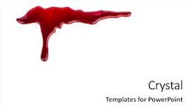  Presentation with dripping blood - Amazing presentation design having 3d illustration colot 2017 text backdrop and a light gray colored foreground.