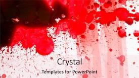  Presentation with blood splatter - Colorful slides enhanced with halloween concept blood splatter backdrop and a lemonade colored foreground