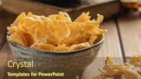  Presentation with halloween bat - Presentation design having halloween-crispy-bat-shaped-chips background and a tawny brown colored foreground