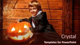 Presentation with vampire - Audience pleasing presentation consisting of halloween-cute-little-boy backdrop and a wine colored foreground