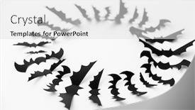  Presentation with scary halloween - Colorful slide deck enhanced with halloween-decoration-and-scary-concept backdrop and a light gray colored foreground