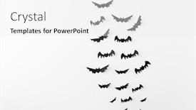  Presentation with scary halloween - Audience pleasing slide set consisting of halloween-decoration-and-scary-concept backdrop and a white colored foreground