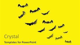  Presentation with scary halloween - Audience pleasing slides consisting of halloween-decoration-and-scary-concept backdrop and a yellow colored foreground