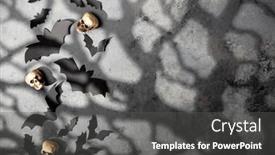  Presentation with black paper - Presentation consisting of halloween-decoration-concept-black-paper background and a dark gray colored foreground
