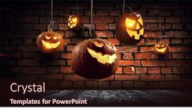  Presentation with halloween - Amazing slides having halloween-design-with-pumpkins-mixed backdrop and a wine colored foreground