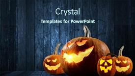  Presentation with halloween - Colorful theme enhanced with halloween-design-with-pumpkins-mixed backdrop and a navy blue colored foreground