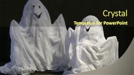  Presentation with ghosts - PPT theme enhanced with halloween-ghosts-on-dark-background background and a wine colored foreground