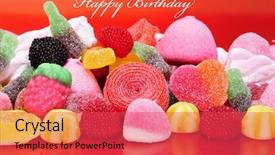  Presentation with happy birthday - Theme having halloween heart - happy birthday with a pile background and a red colored foreground