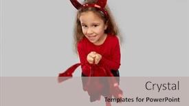  Presentation with red grey - Presentation design consisting of halloween-holiday-and-childhood-concept background and a coral colored foreground