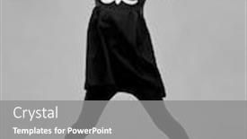  Presentation with skeleton bones - PPT theme featuring halloween-holiday-and-childhood-concept background and a gray colored foreground