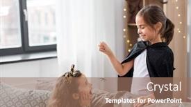  Presentation with childhood - Presentation consisting of halloween-holiday-and-childhood-concept background and a coral colored foreground