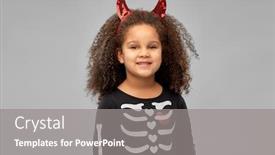  Presentation with red grey - PPT theme enhanced with halloween-holiday-and-childhood-concept background and a gray colored foreground