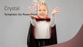  Presentation with happy holiday - Amazing PPT layouts having halloween-holiday-and-childhood-concept backdrop and a soft green colored foreground