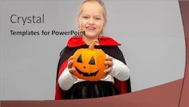  Presentation with black jack - Beautiful theme featuring halloween-holiday-and-childhood-concept backdrop and a light gray colored foreground