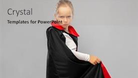  Presentation with gloomy - Presentation theme featuring halloween-holiday-and-childhood-concept background and a light gray colored foreground