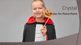  Presentation with black jack - Beautiful presentation featuring halloween-holiday-and-childhood-concept backdrop and a coral colored foreground