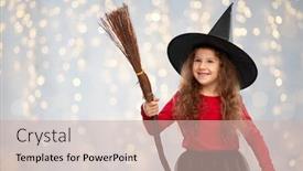  Presentation with festive - Theme featuring halloween-holiday-and-childhood-concept background and a soft green colored foreground