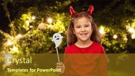  Presentation with crime halloween concept blood dripping - Colorful theme enhanced with halloween-holiday-and-childhood-concept backdrop and a tawny brown colored foreground