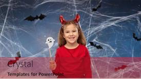  Presentation with night sky - Amazing theme having halloween-holiday-and-childhood-concept backdrop and a crimson colored foreground