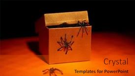  Presentation with holidays - Cool new theme with halloween-holidays-and-party-concept backdrop and a gold colored foreground