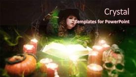  Presentation with magic book - Slides featuring halloween-is-a-time and a wine colored foreground
