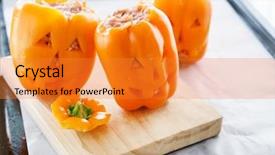  Presentation with lanterns - Amazing presentation theme having halloween jack-o-lanterns filled backdrop and a gold colored foreground