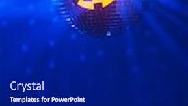  Presentation with disco - Amazing slide deck having halloween-party-pumpkin-disco-ball backdrop and a black colored foreground