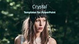  Presentation with creepy - Presentation design consisting of halloween portrait of creepy woman background and a wine colored foreground