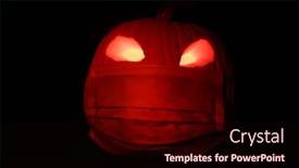  Presentation with black jack - PPT theme consisting of halloween-pumpkin-halloween-jack-o background and a wine colored foreground